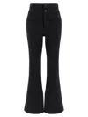 Perfect Moment Womens Pm Black Aurora High-rise Flared Softshell Ski Trousers In Black