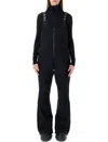 Perfect Moment Black Flared Jg Bib Ski Pants In Black
