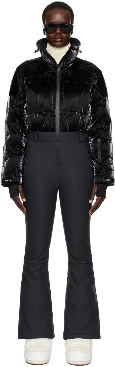 PERFECT MOMENT BLACK HELEN DOWN SKI SNOW SUIT