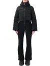 Perfect Moment Black Polar Flare Ski Suit In Black