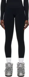 Perfect Moment Black Seamless Sport Leggings In Black