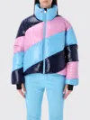 Perfect Moment Mojo Striped Down Ski Jacket In Multi