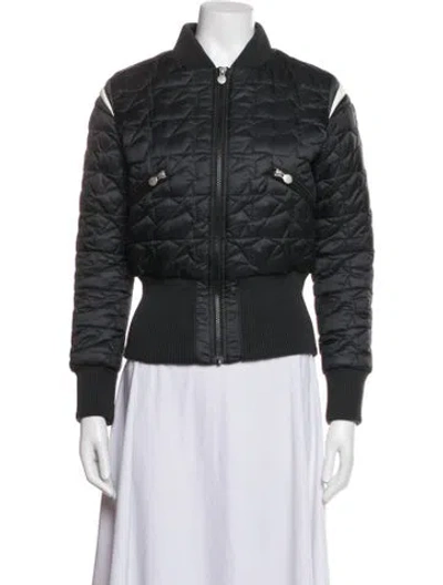 Pre-owned Perfect Moment Bomber Jacket In Grey