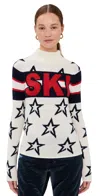 Perfect Moment Brixen Wool Sweater Snow White In Snow White