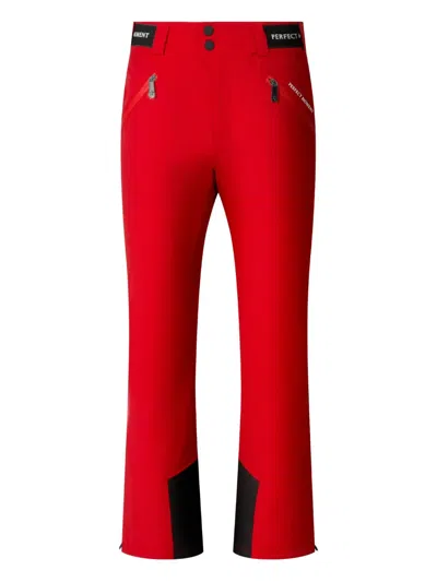 Perfect Moment Button Ski Trousers In Red