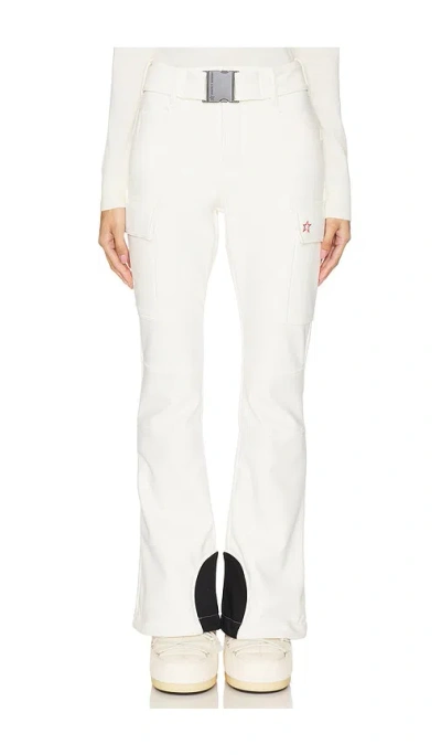 Perfect Moment Cargo Ski Pant In White