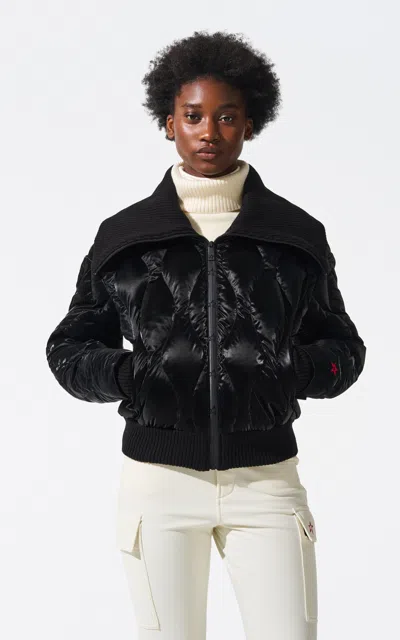Perfect Moment Carving Nylon Ski Jacket In Black