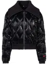 Perfect Moment Carving Puffer Jacket In Black