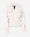 Perfect Moment Carving Quilted Down Jacket L In Antique-white