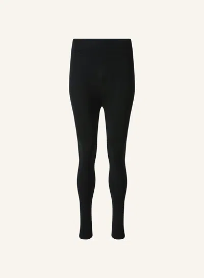 Perfect Moment Cashmere Blend Base Layer Bottoms S In Black