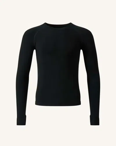 Perfect Moment Cashmere Blend Base Layer Top Xl In Black