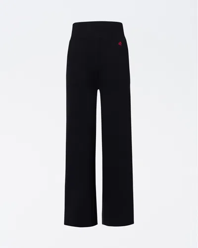Perfect Moment Chalet Merino Wool Knitted Pant S In Black