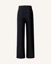 Perfect Moment Womens Black Chalet Wide-leg Knitted Merino-wool Trousers In Black