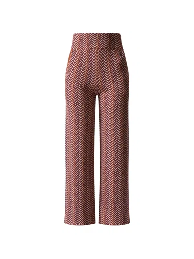 Perfect Moment Chalet Merino Wool Knitted Pants In Multi