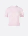 Perfect Moment Chalet Merino Wool Knitted Tee S In Pink