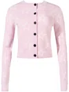 Perfect Moment Chalet Merino Wool Cardigan L In Pink