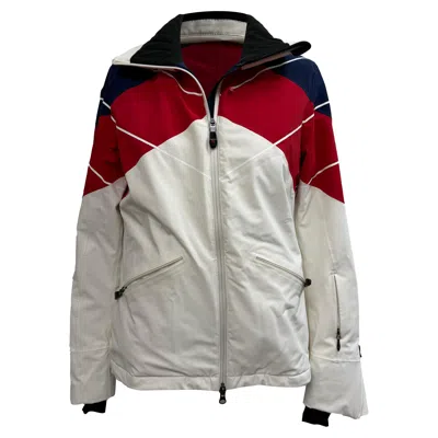 Pre-owned Perfect Moment Chamonix Color-block Padded Ski Jacket In Multicolor Polyester In Gray