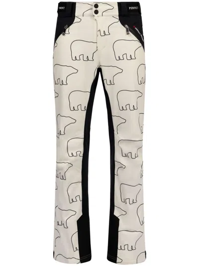 Perfect Moment Chamonix Ski Trousers In Bear Print
