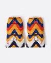 Perfect Moment Chevron Down Leg Warmers Onesize In Canary-yellow-chevron-print