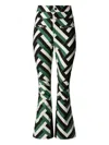 Perfect Moment High-waist Aurora Flare Ski Pant Xl In Green