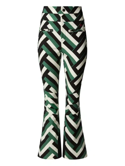PERFECT MOMENT CHEVRON FLARED SKI TROUSERS