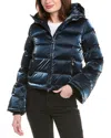 Perfect Moment Chevron Polar Flare Down Jacket In Blue
