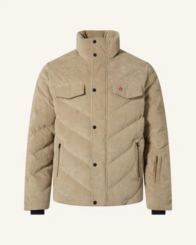 Perfect Moment Chevron Quilted Down Jacket S In Neutral