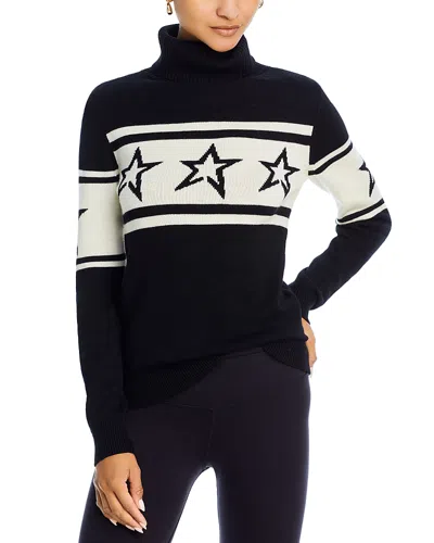 Perfect Moment Chopper Star Roll-neck Merino-wool Sweater In Black