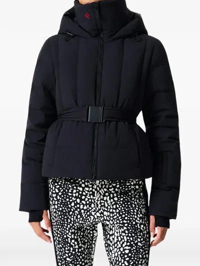 Perfect Moment Classic Waisted Down Ski Jacket In Black