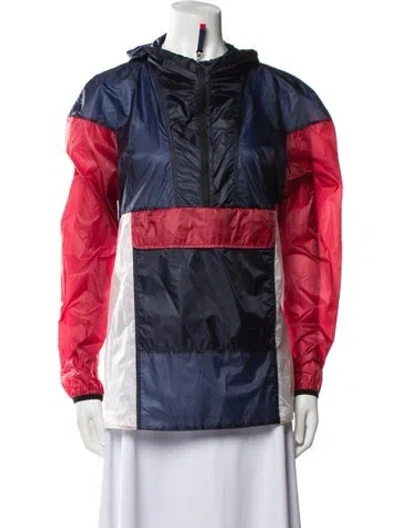 Pre-owned Perfect Moment Colorblock Pattern Jacket In Black