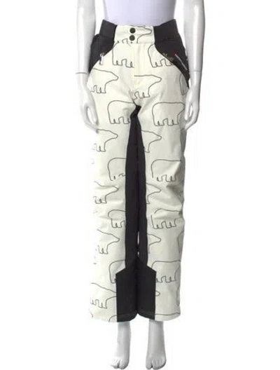 Pre-owned Perfect Moment Colorblock Pattern Wide Leg Pants W/ Tags In Multi