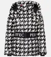 Perfect Moment Cortina Houndstooth Ski Jacket In Black