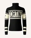 Perfect Moment Cortina Merino Wool Sweater Xl In Black
