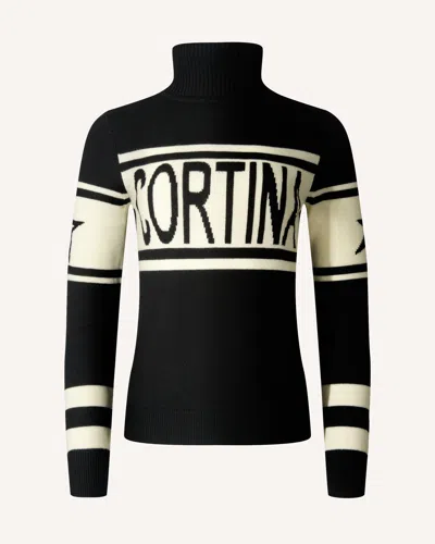 Perfect Moment Cortina Merino Wool Sweater Xl In Black