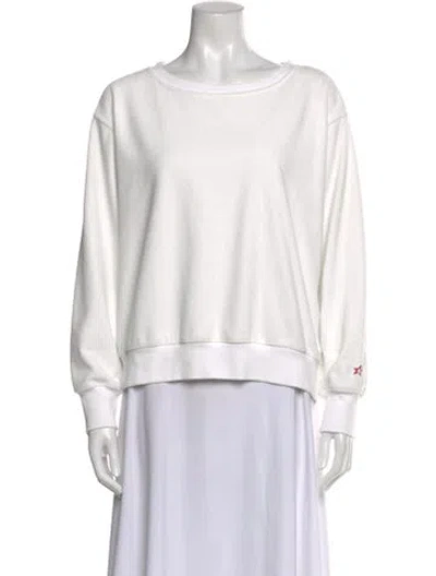 Pre-owned Perfect Moment Crew Neck Long Sleeve Sweatshirt In White