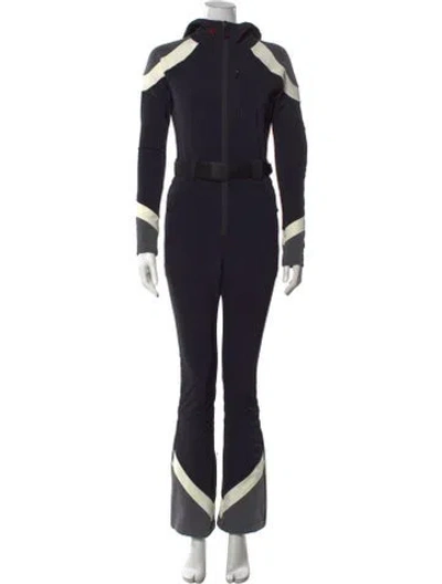Pre-owned Perfect Moment Crew Neck Ski Suit In Blue
