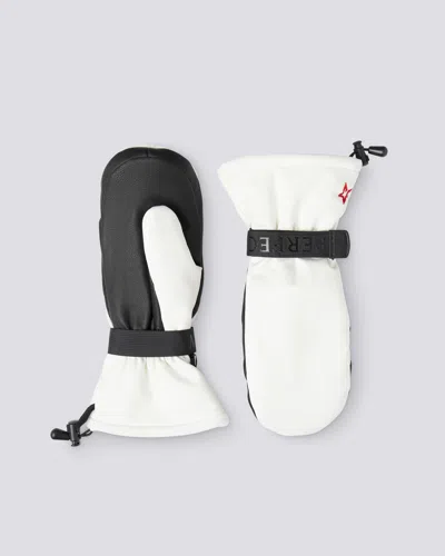 Perfect Moment Davos Mitts In Snow-white