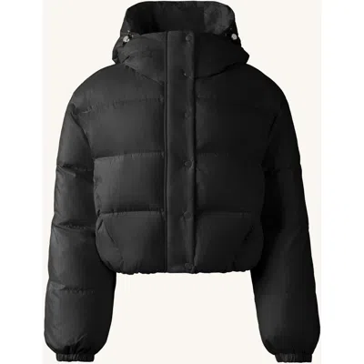 Perfect Moment Down Cropped Puffer Jacket In Brown