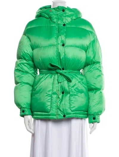 Pre-owned Perfect Moment Down Jacket In Green