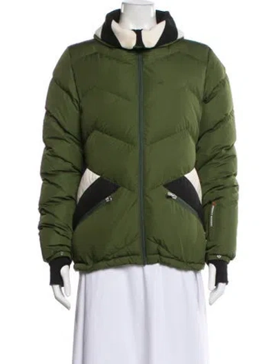 Pre-owned Perfect Moment Down Jacket In Green