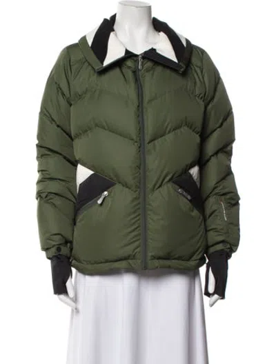 Pre-owned Perfect Moment Down Jacket In Green