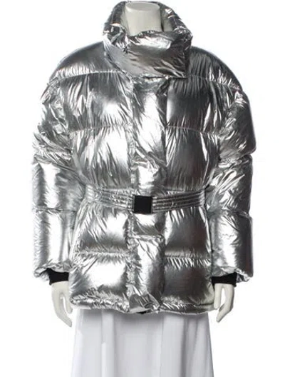 Pre-owned Perfect Moment Down Jacket In Silver