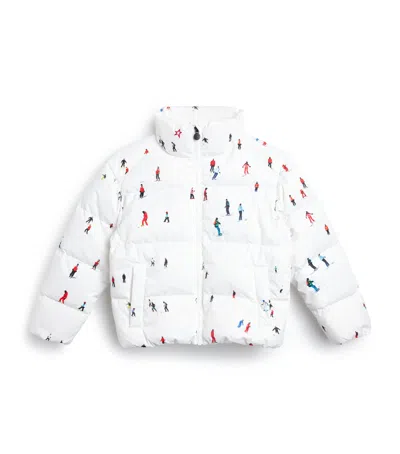 PERFECT MOMENT DOWN SKI PRINT PUFFER JACKET