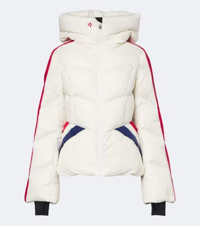 Perfect Moment Duvet Hooded Down Ski Jacket In White