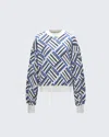 Perfect Moment Eularia Crewneck Sweatshirt Xl In Navy