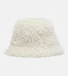 Perfect Moment Eco Shearling Bucket Hay In White