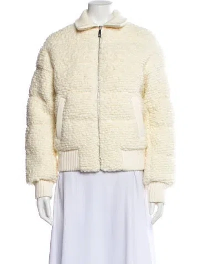 Pre-owned Perfect Moment Faux Fur Coat In Neutral