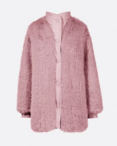 Perfect Moment Faux Fur Coat Xs In Pink