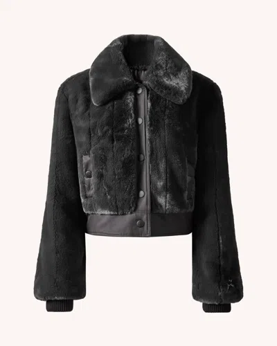 Perfect Moment Faux Fur Giorgia Jacket M In Black