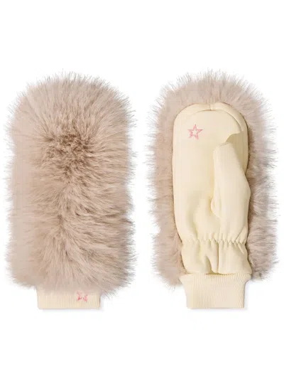 Perfect Moment Handschuhe Aus Faux Fur In Nude